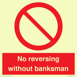 No reversing without banksman